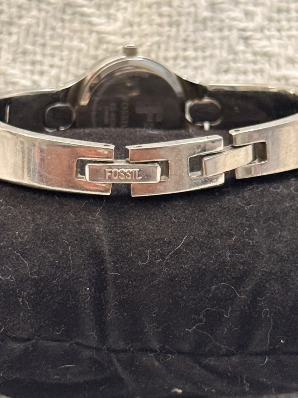 Fossil Silver Stainless Steel Metal Link Wrist Watch #9